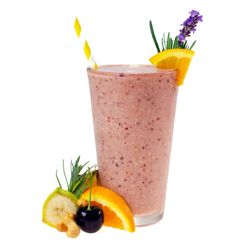 Cherry Blossom Fruit Smoothie Blended - Cherry Smoothie - Cherry Banana Smoothie - Frozen Garden