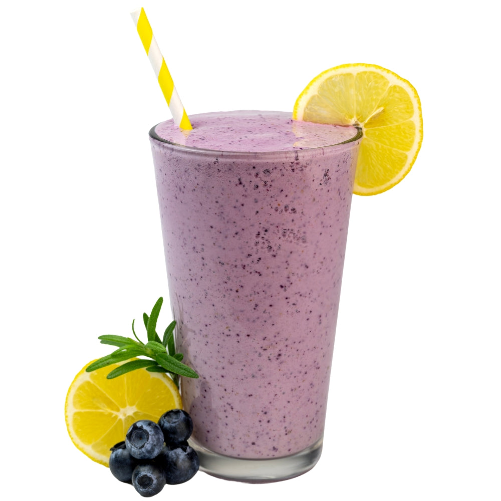 Blueberry Lemonade Smoothie Blended - Blueberry Smoothie - Frozen Garden