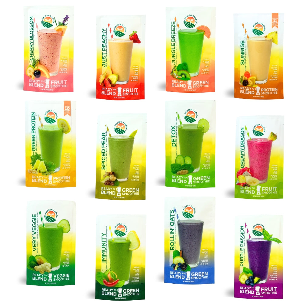 Smoothie Best Sellers Smoothie Pack - Variety Pack - Smoothie Delivery - Frozen Garden