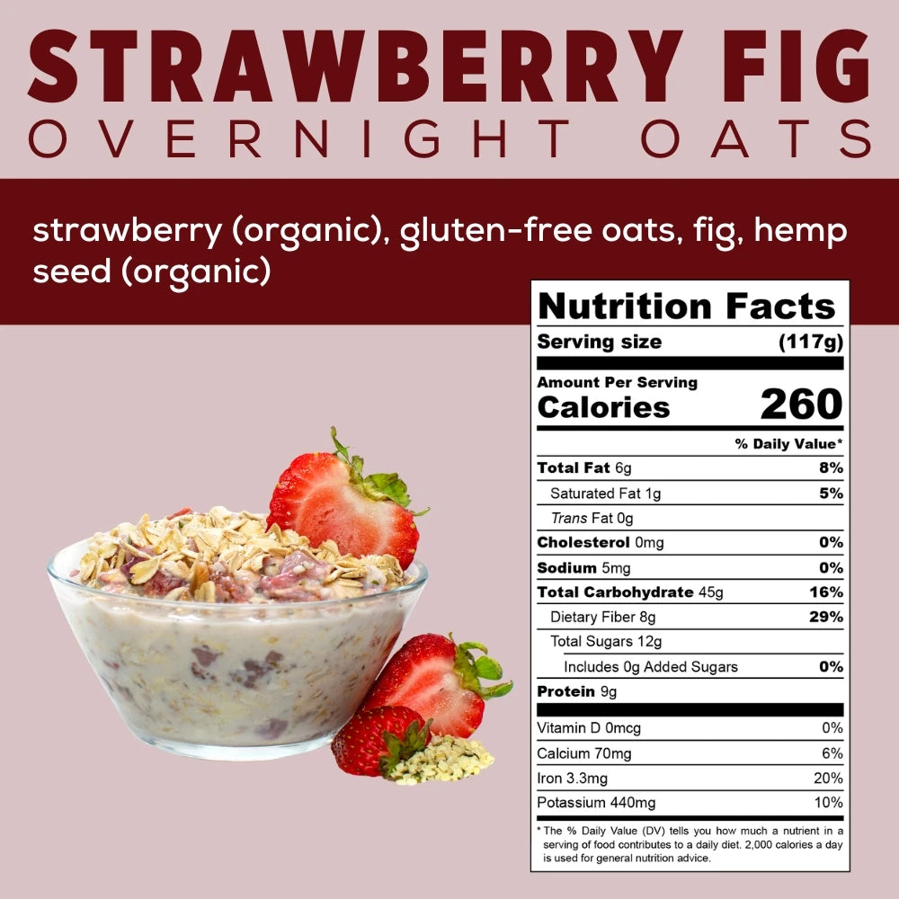 Oats Overnight -Classic Variety Pack High Protein, High Fiber Breakfast  Shake - Gluten Free, Non GMO Oatmeal Strawberries & Cream, Green Apple